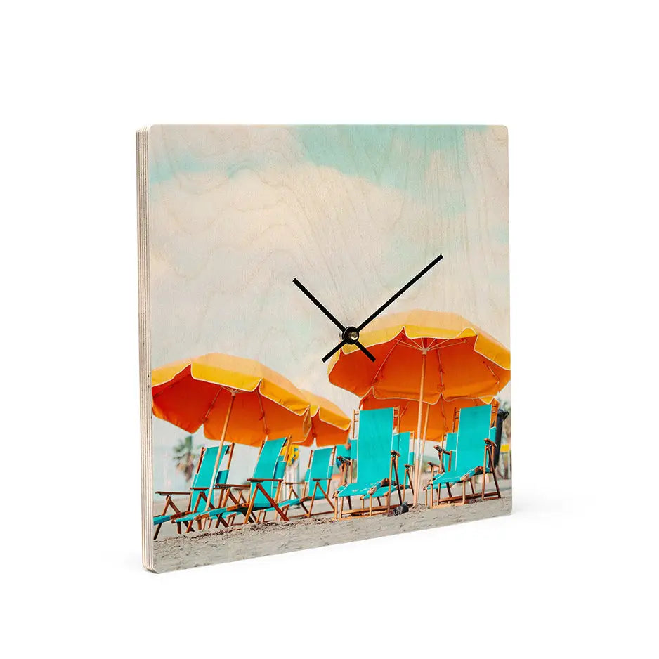 12x12 Customized Clock Wood Print