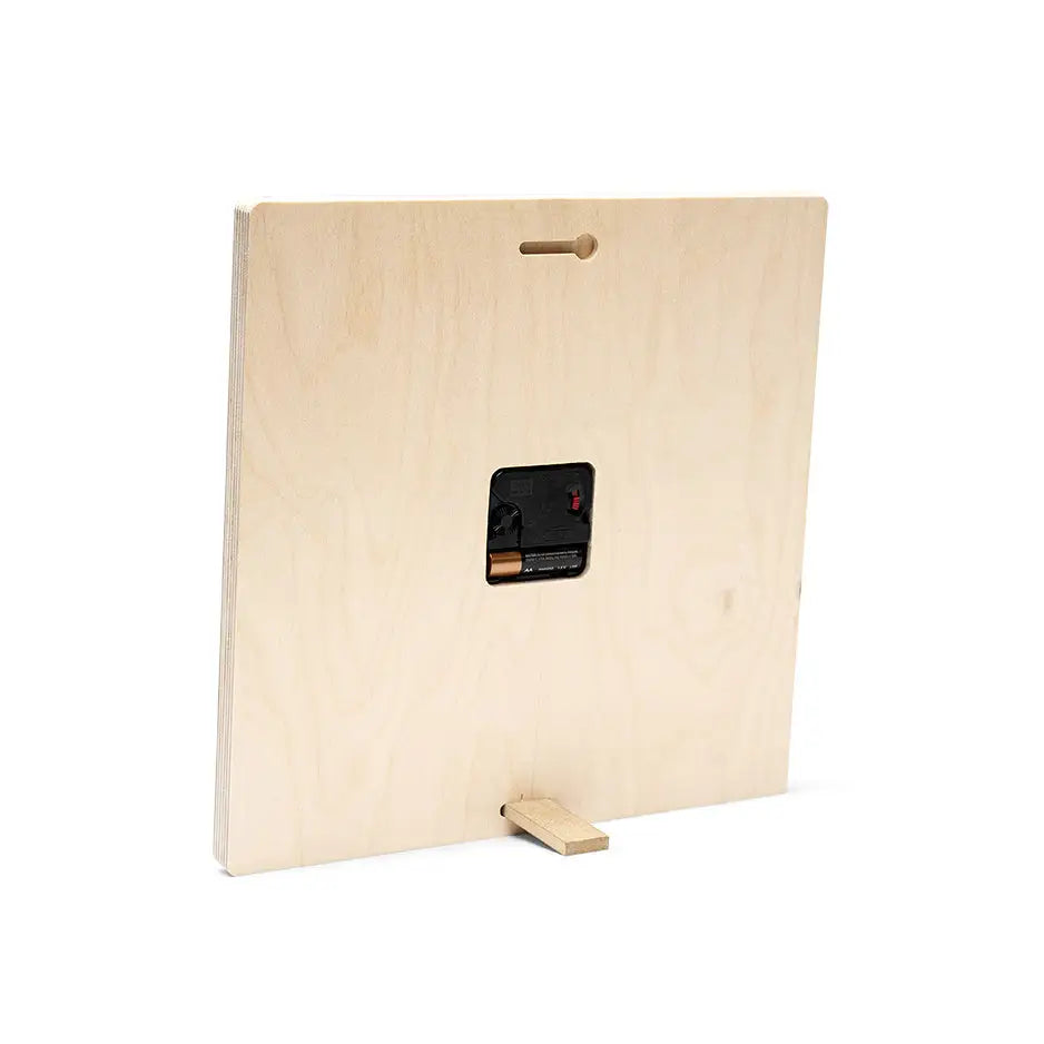 12x12 Customized Clock Wood Print