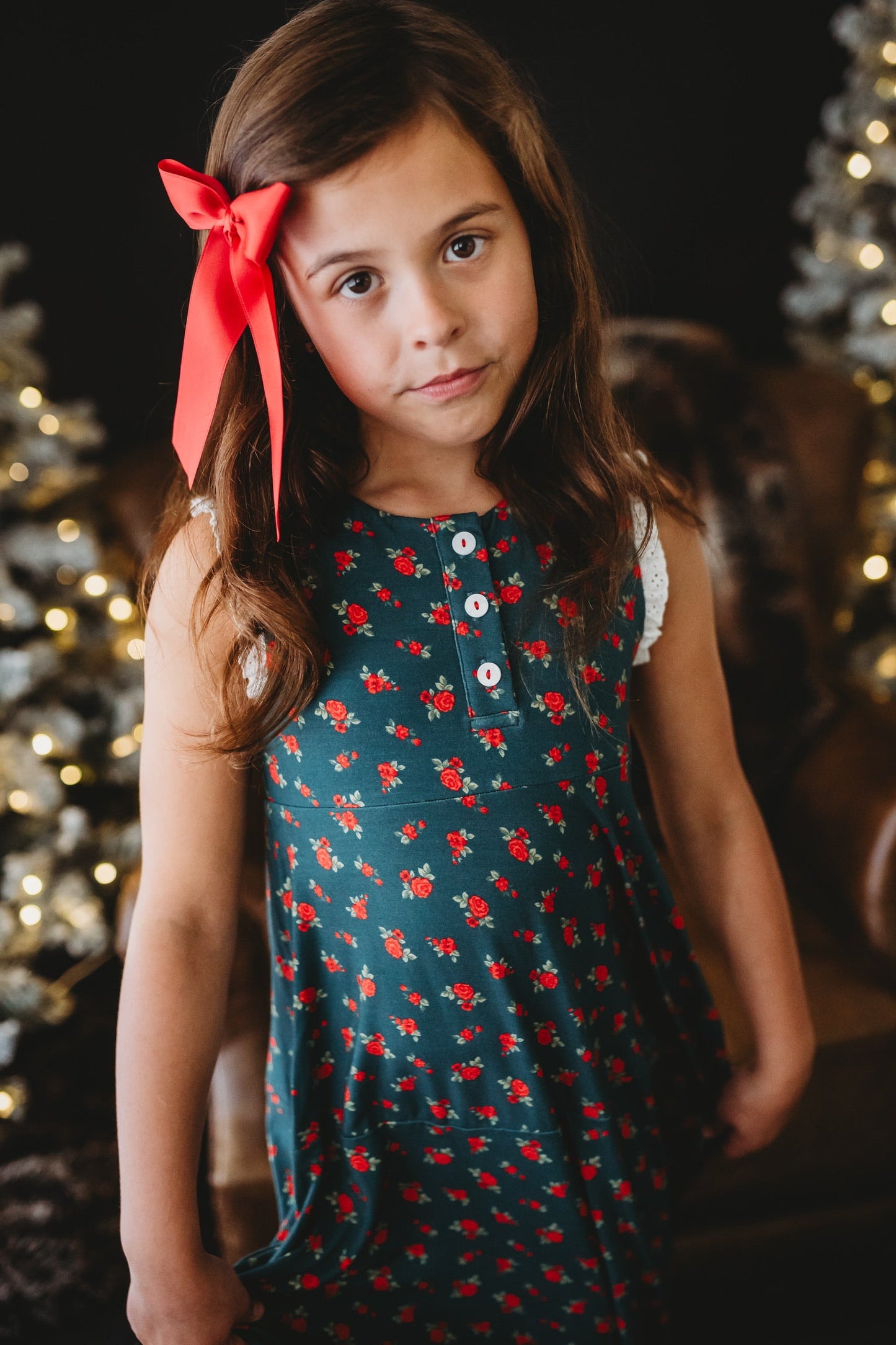 *PREORDER* Christmas Rose Maxi Gown