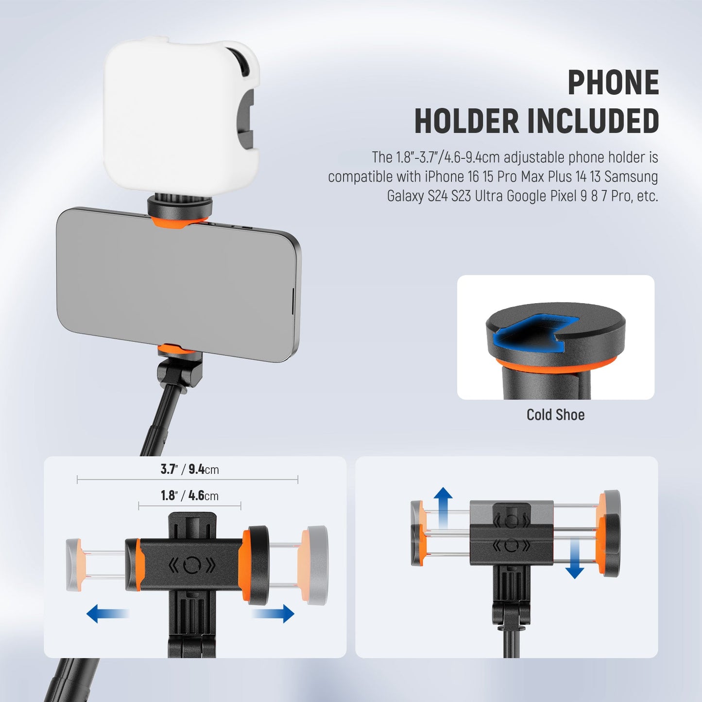 NEEWER BASICS PA992 Quick Release Selfie Stick Tripod For Smartphone