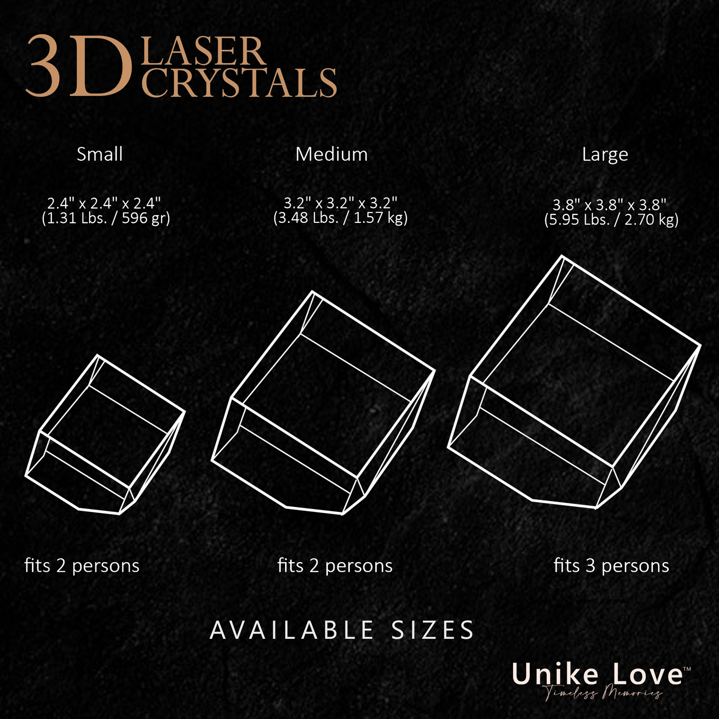 Pet Lovers Gift | Luxury 9K Crystal | 3D Laser Photo Diamond | Custom Engraving