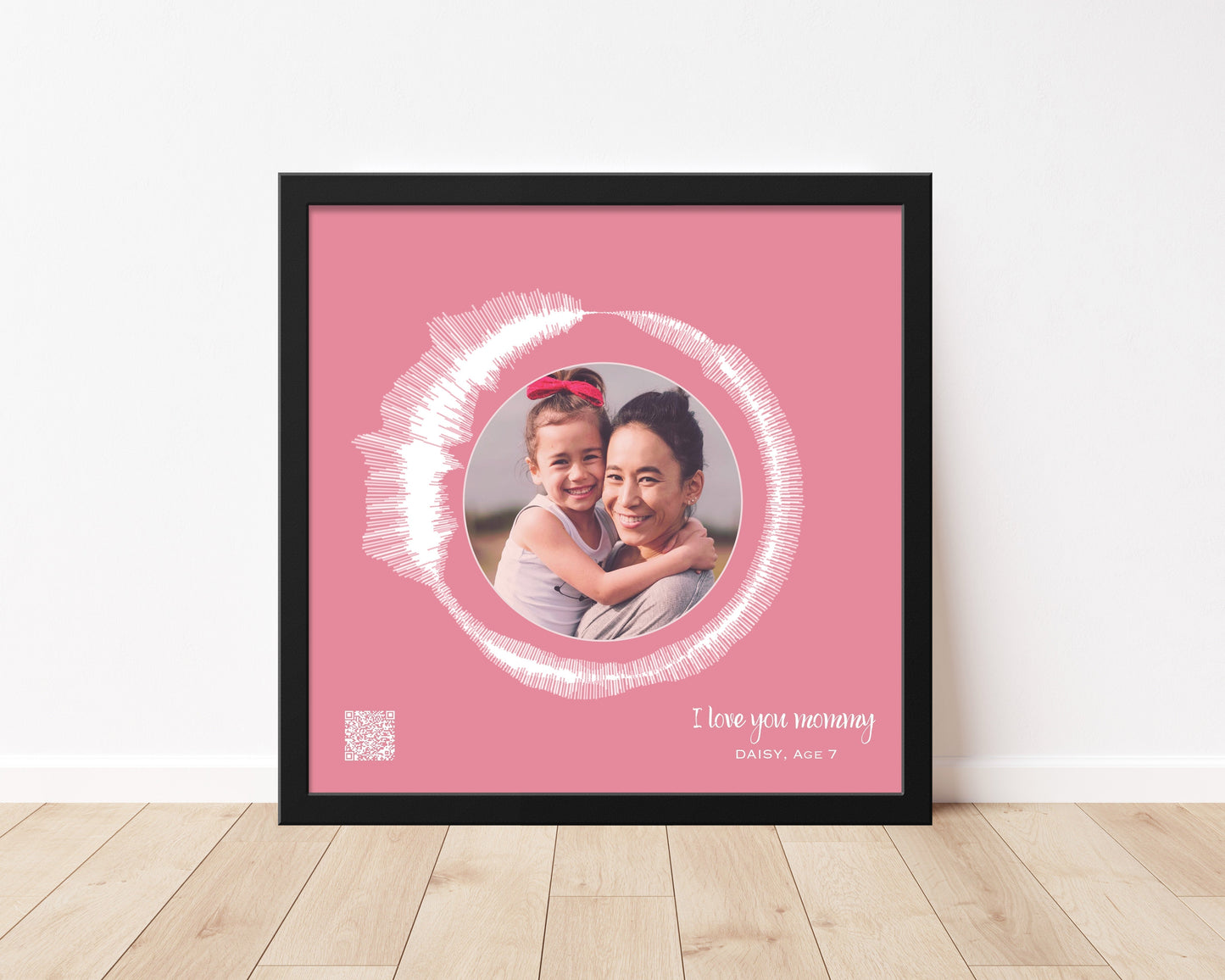 Circular Voice Recording & Photo Gift for Mom