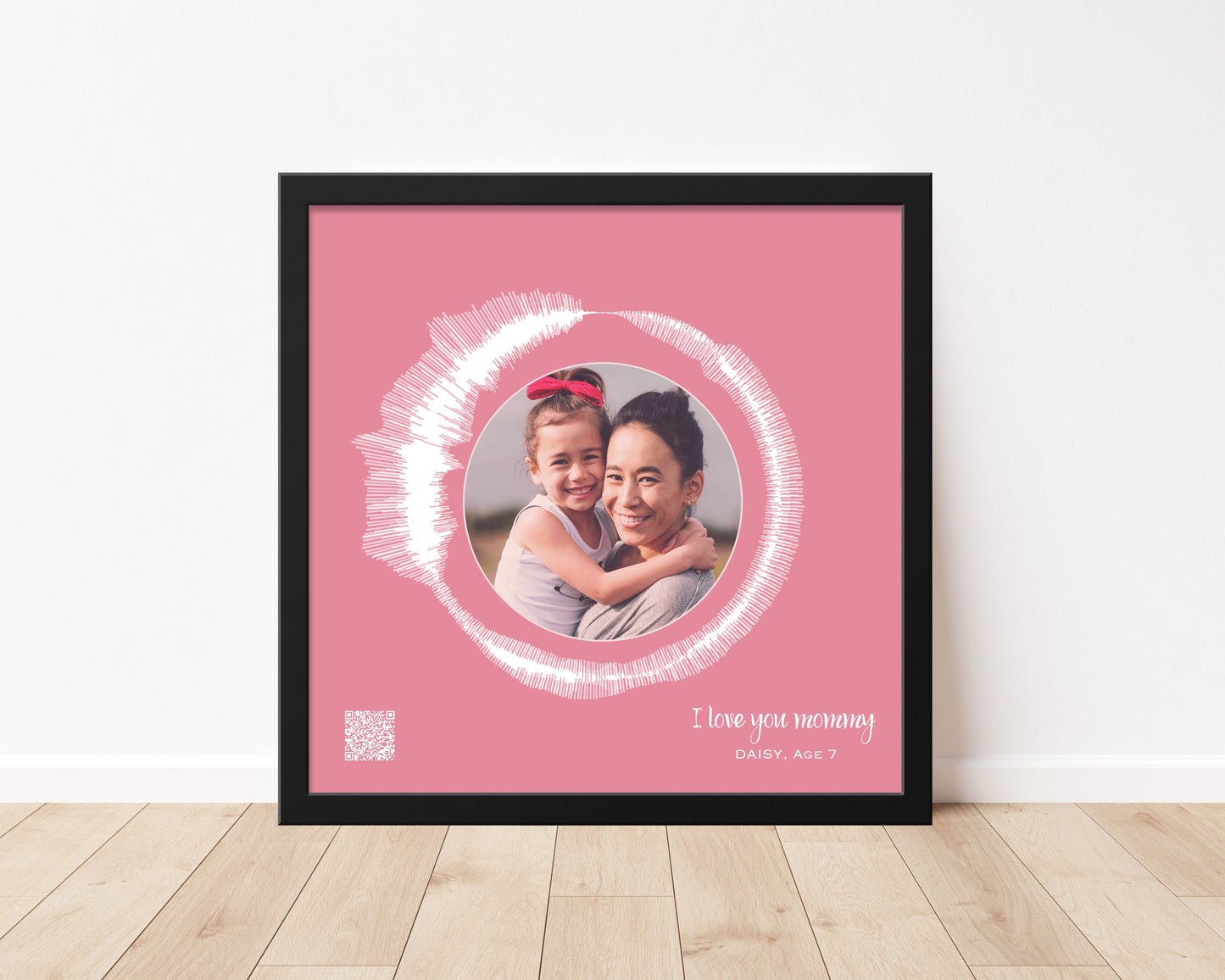Circular Voice Recording & Photo Gift for Mom