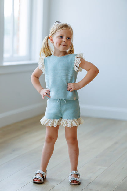 Saltwater Soft Knit Shorts Set