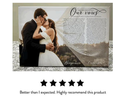 Our Vows Anniversary Gift For Her Or Him