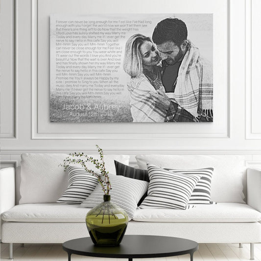 Photo To Pencil Sketch - With Lyrics Or Vows
