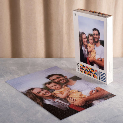 Custom Jigsaw Puzzle Personalized Gift with Box 99/500/1000 Pieces Product, 500 pieces Puzzle with Box