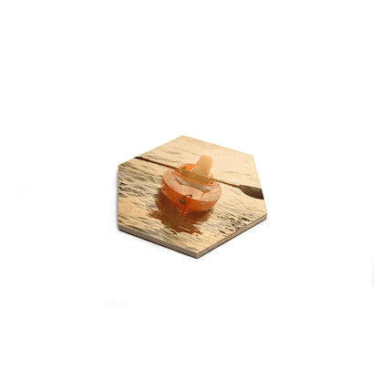 Hexagon Coaster Set Wood Print