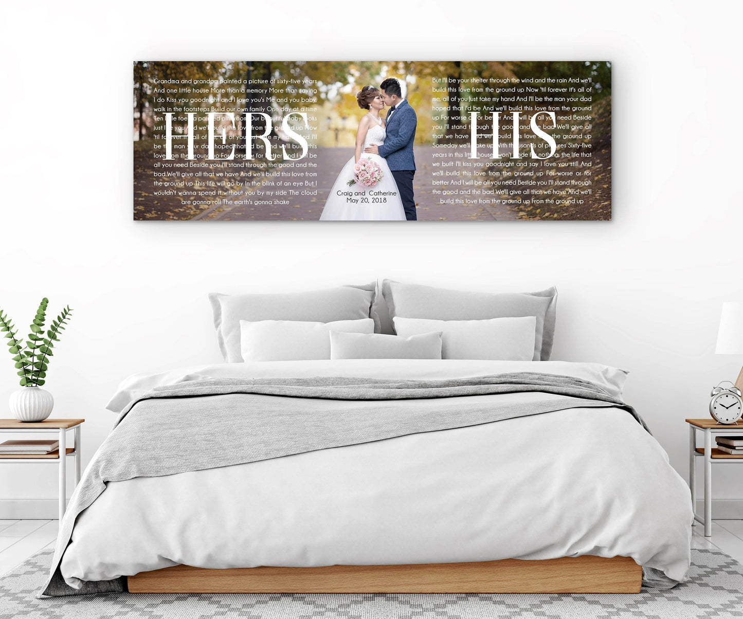 His And Hers Panoramic Canvas