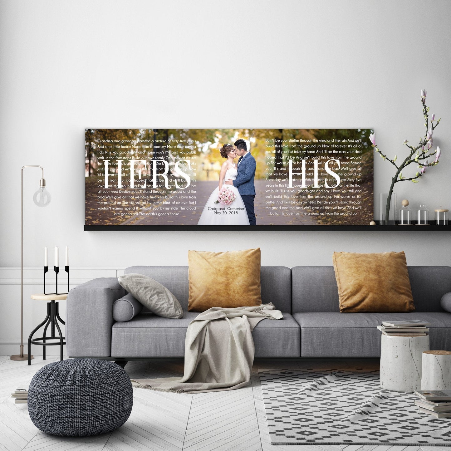 His And Hers Panoramic Canvas