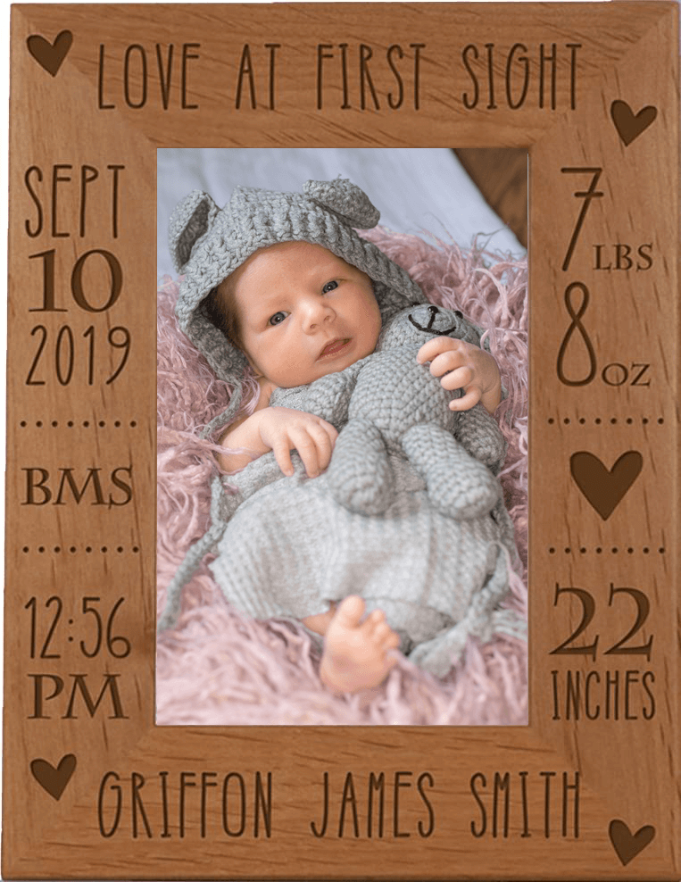 Love At First Sight - Baby Boy Photo Frame - LifeSong Milestones