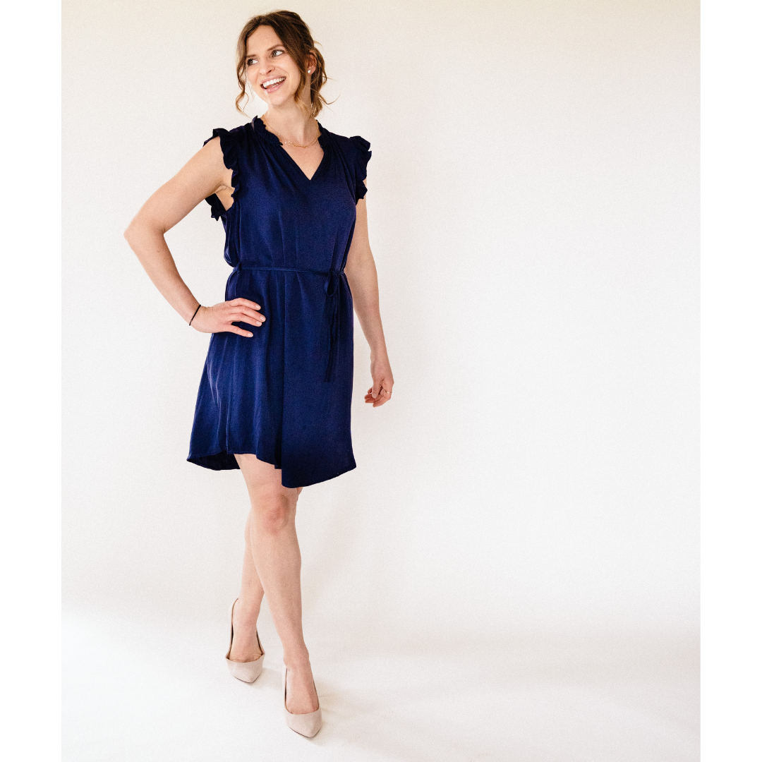 Navy Dress - Women
