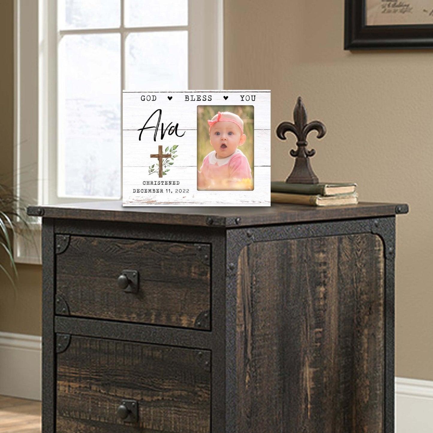 Personalized Christening Photo Frame - Be Strong