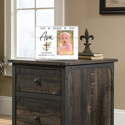 Personalized Christening Photo Frame - Be Strong