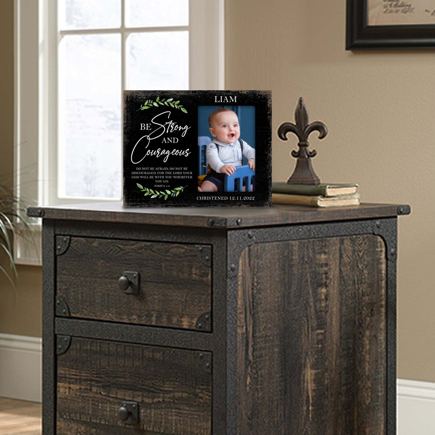 Personalized Christening Photo Frame - Be Strong