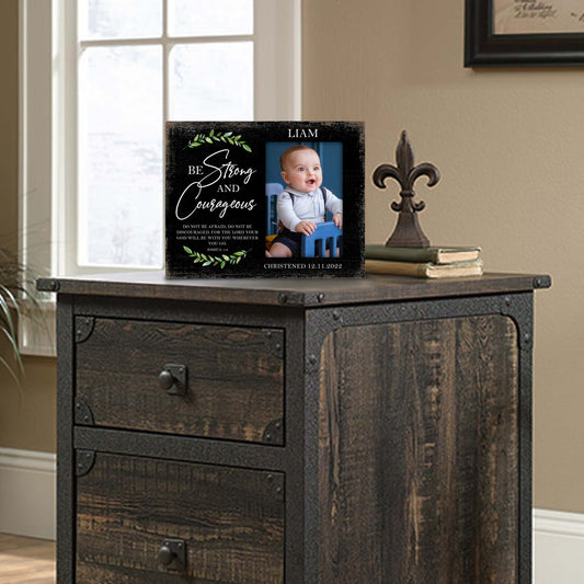 Personalized Christening Photo Frame - Be Strong