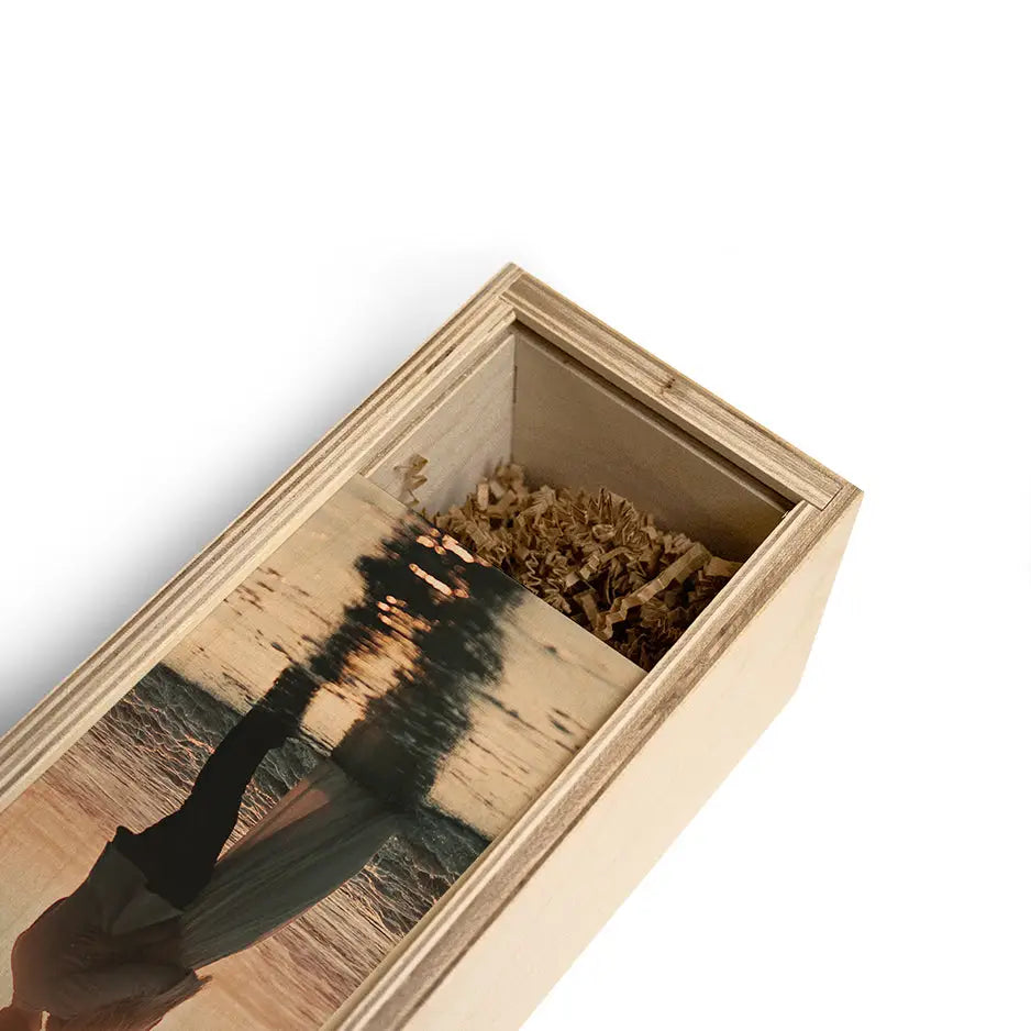 Personalized Single Bottle Wood Box