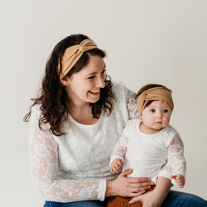 Matching Headbands - Tan