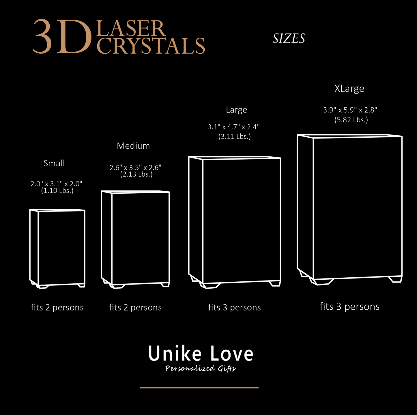 3D Pets Photo Laser-etched 9K Crystal Tower | Personalized Engraving | High Quality